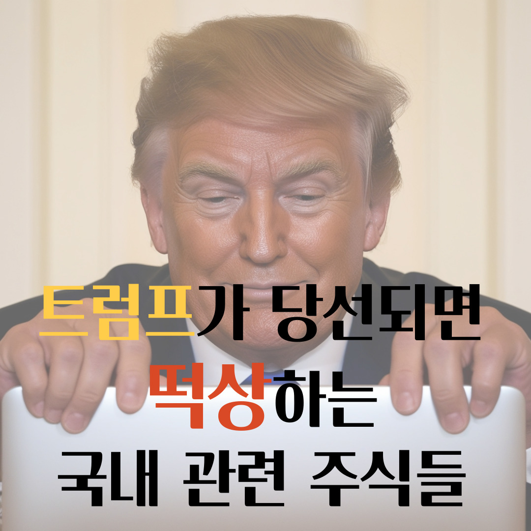 트럼프가 당선되면 떡상하는 국내 관련주 총정리/지지율 상승